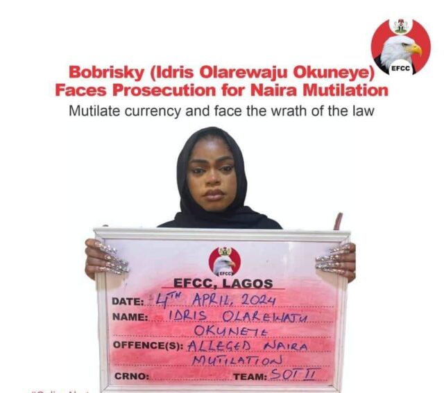 Why We Arrested Cross Dresser Bobrisky In Lagos Efcc